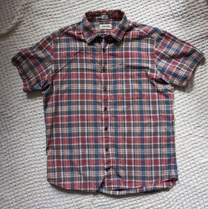 Short Sleeve California in Red Madras